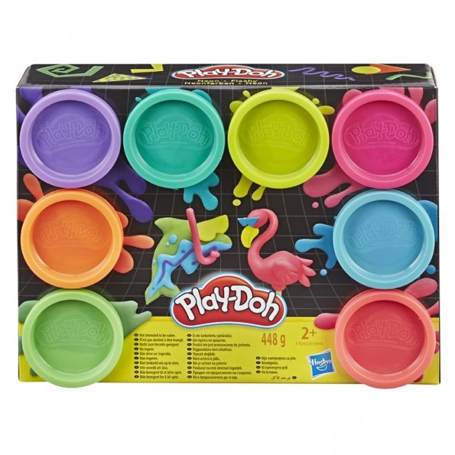 Play-doh paket 8 kom zdjela neonske boje