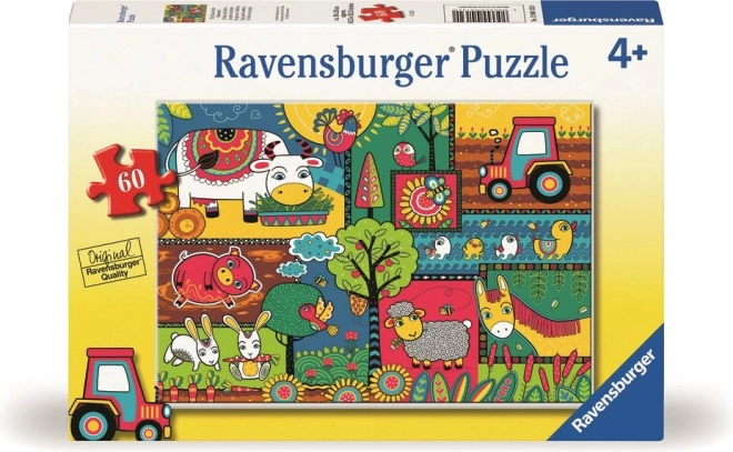 Puzzle Dan na farmi 60 dijelova