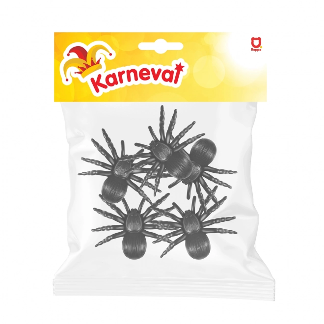 Dekoracija pauk crni 5 kom