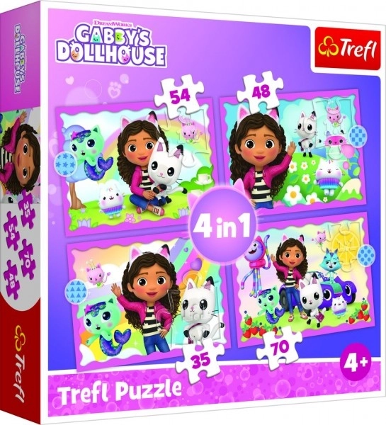Puzzle 4v1 Kucica mačića Gabija 4+