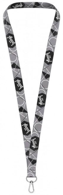 Sivi privjesak za ključeve lanyard