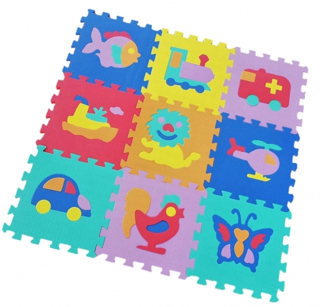 Pjenasti puzzle životinje i prometna sredstva 9 kom