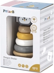 Drvena slagalica piramida pingvin POLARB