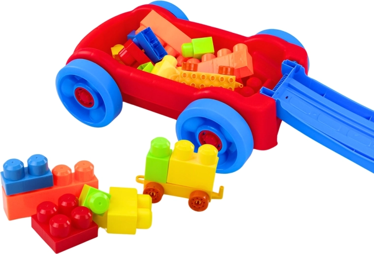 Sve u jednom: kolica i spremnik za kockice