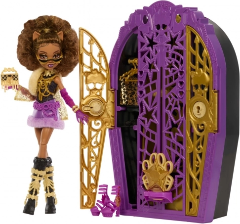 Lutka MONSTER HIGH Strašna tajna Clawdeen Wolf s tajnim ormarom i dodacima