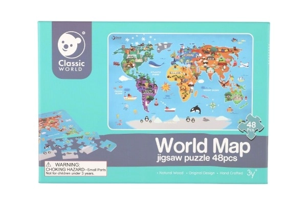Puzzle Karta svijeta - 48 dijelova