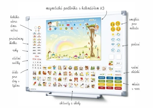 Magnetski kalendar - Vrtić 114 magnetskih komada