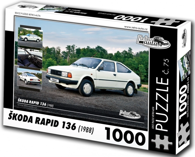Slagalica RETRO-AUTA Škoda Rapid 136 (1988) – 1000 dijelova