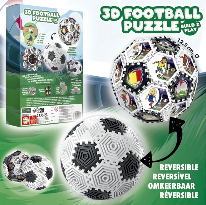 3D puzzle nogometna lopta 32 dijelova