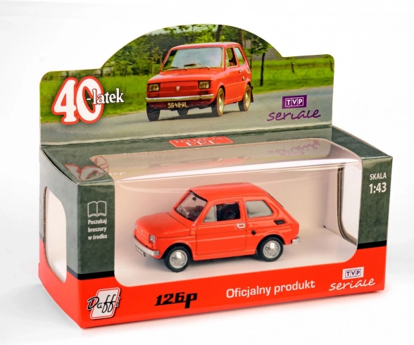 model automobila FIAT 126p Czterdziestolatek – crveni