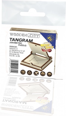 Drveni 3D slagalica – geometrijski set WOODEN CITY