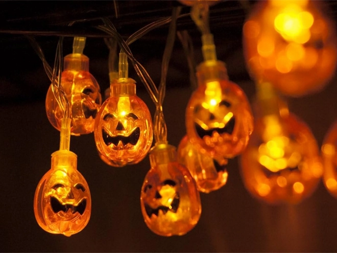 Viseća LED bundeva girlanda za Halloween