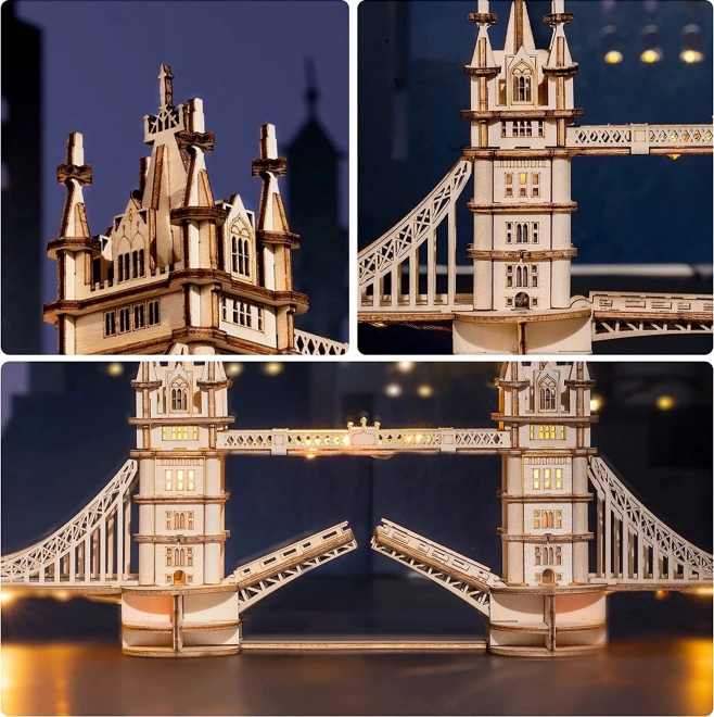 RoboTime drvene 3D puzzle most Tower Bridge svjetleći