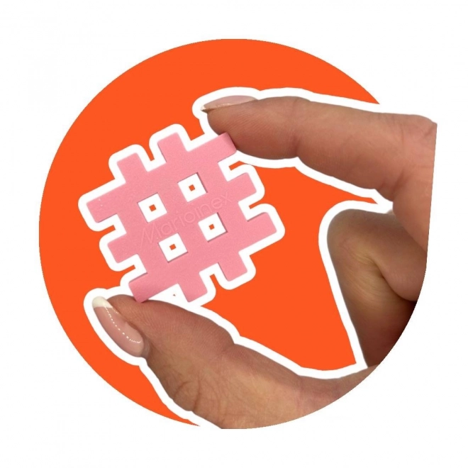 Konstrukcijske kocke Waffle mini pastel 500 komada