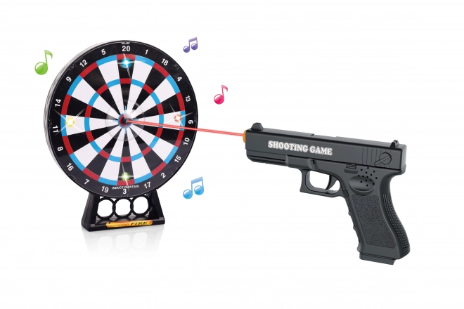 Laserski pištolj s metom 20 cm