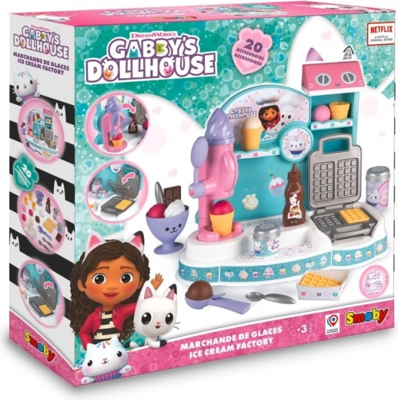 kuhinjski set GABBY'S DOLLHOUSE slastičarnica sa sladoledom
