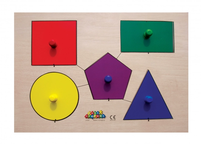 Just Jigsaws Drvene ploče puzzle Tvore i memorija 6 dijelova i 4 predloška