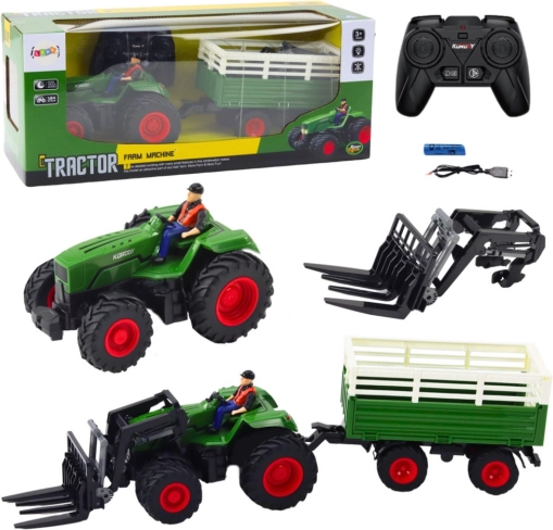 RC traktor s prikolicom i vilicama 2.4 GHz