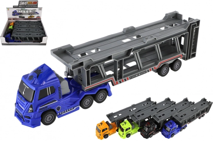 Auto kamion transporter plastični s pogonom na inerciju 45 cm
