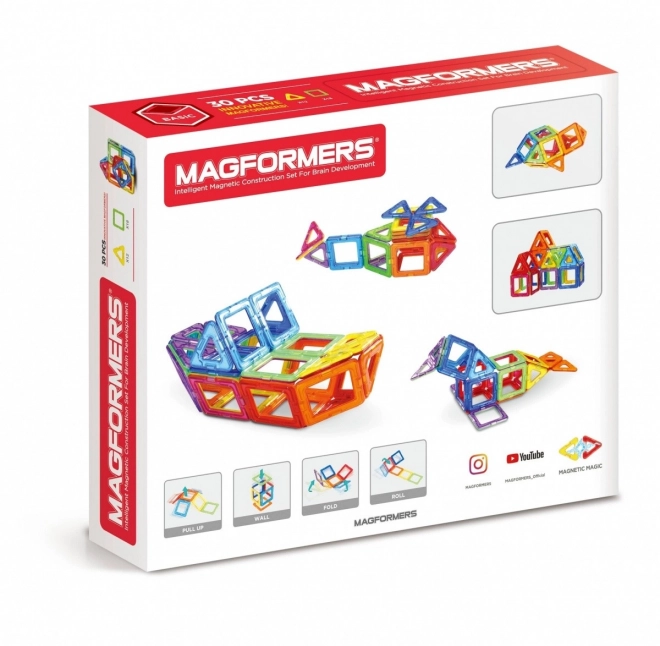 MAGFORMERS Rainbow magnetske kocke 30 dijelova