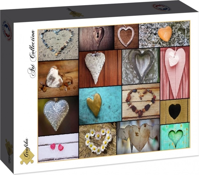 Puzzle kolaž: Ljubav 1000 dijelova