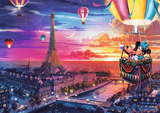 Puzzle TREFL Mickey i Minnie u Parizu 1000 dijelova