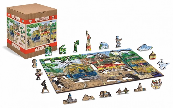 Drvene puzzle viktorijanska ulica 2u1