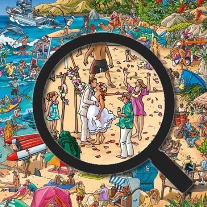 Uzbudljiva scena na plaži