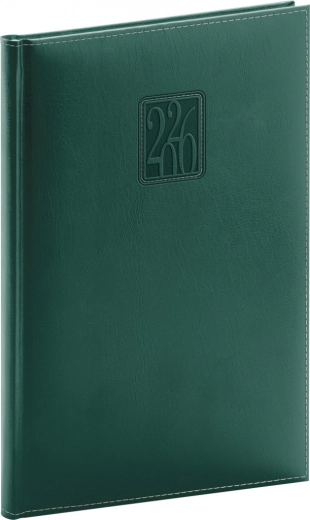 Tjedni planer Panama 2026 zeleni 15 x 21 cm