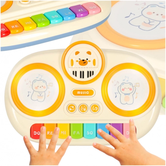 Interaktivni dječje piano orgulje edukativne bež