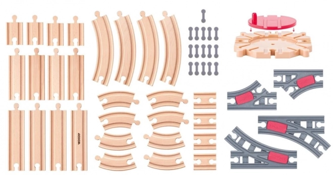 Set tračničkih skretanja - set od 50 elemenata