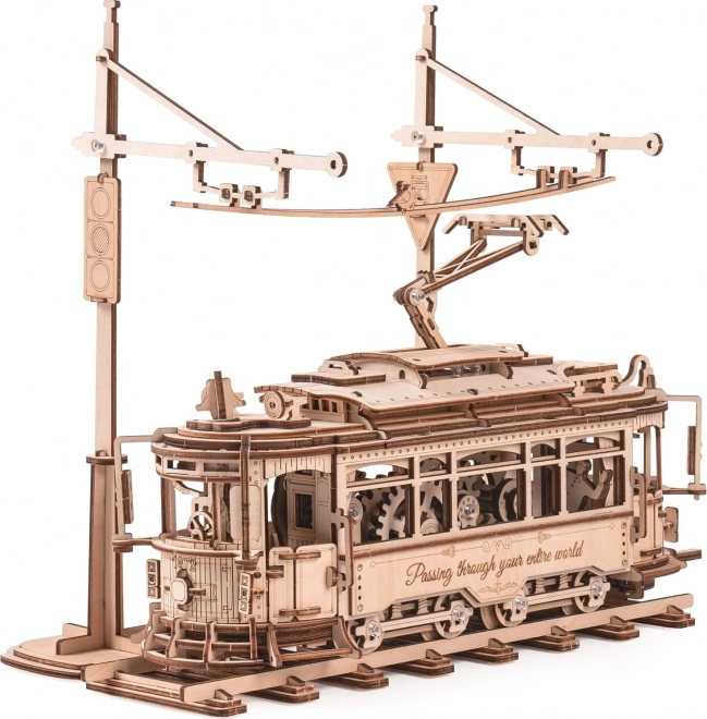 RoboTime 3D drveni mehanički puzzle Tramvaj