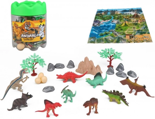 Set dinosaura 24 kom u spremniku