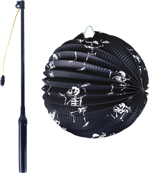Halloween lampion s motivom kostura 25 cm sa svjetlećom štapom 50 cm