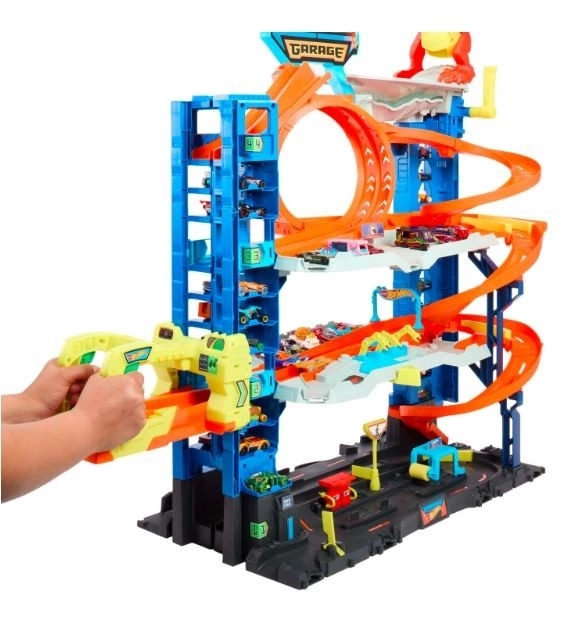 Mega garaža s napadom zmaja Hot Wheels City