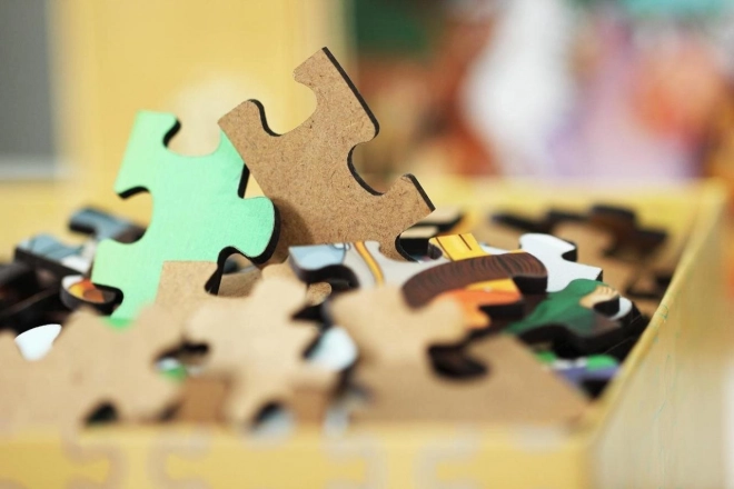 Drvene puzzle simpatični pingvini 25 komada