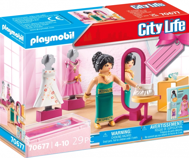 PLAYMOBIL® City Life 70677 Poklon set Butik s društvenom modom