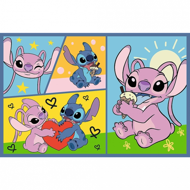 Puzzle 2x70 - Disney Lilo i Stitch - Bez dosade sa Stitchem