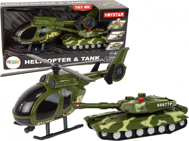 Vojni set – tenk s inercijskim pogonom i helikopter