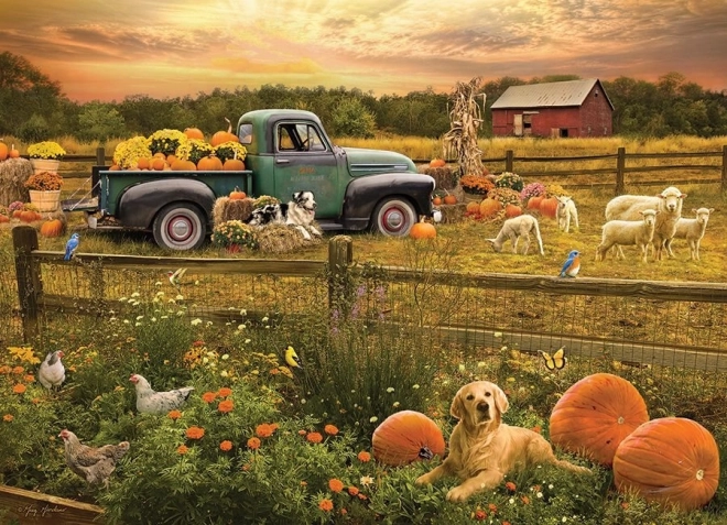 Puzzle Žetva 1000 dijelova COBBLE HILL