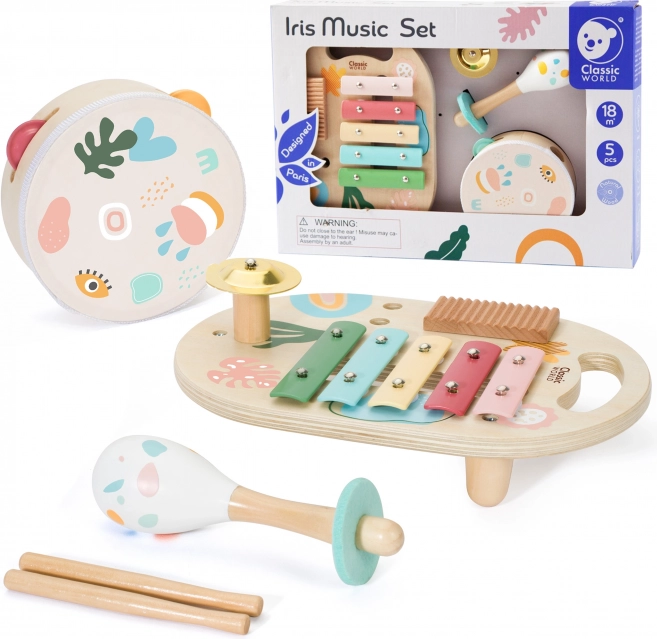 Set drvenih glazbenih instrumenata za djecu