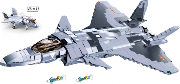 Sluban Model Bricks lovac Chengdu J‑20