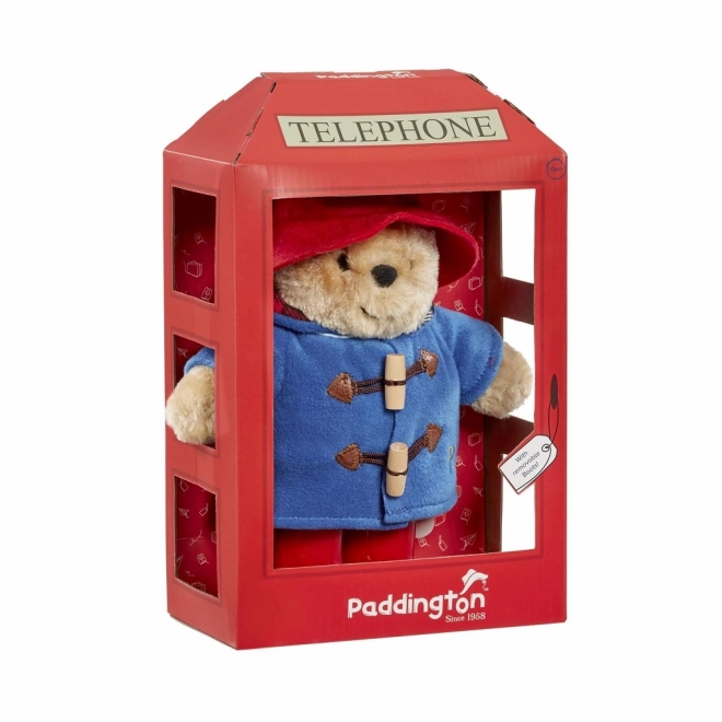 Rainbow plišana igračka medvjedić Paddington u telefonskoj govornici