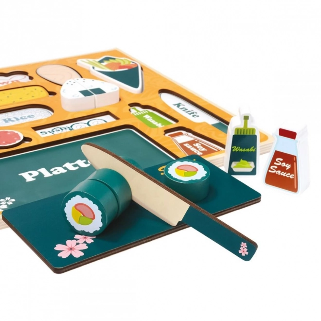 Drvene 3D puzzle Sushi bar od Bino