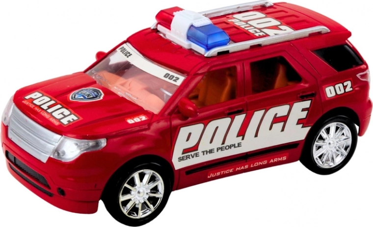 Detaljan radio-automobil sa svjetlosnom rampom