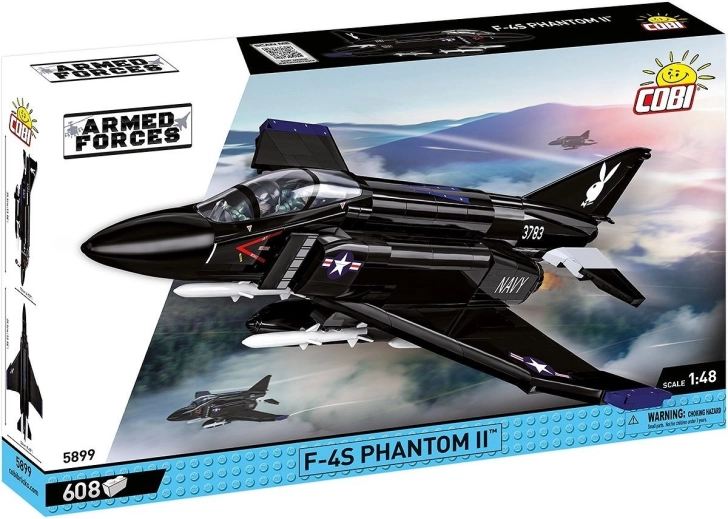 Konstruktorski set COBI F-4S Phantom II Black Bunny – 608 dijelova