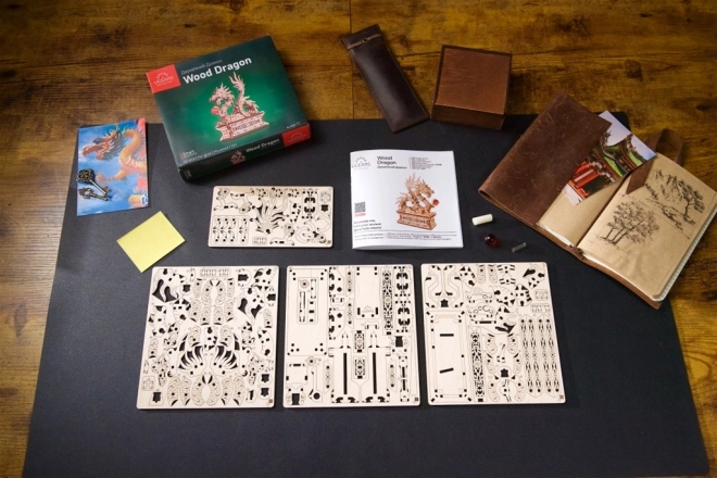 Ugears 3D drvene mehaničke puzzle Zmaj