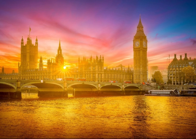 Enjoy puzzle Plamteći London 1000 dijelova