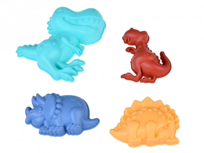 Komplet oblika dinosaurusa za pijesak s kantom