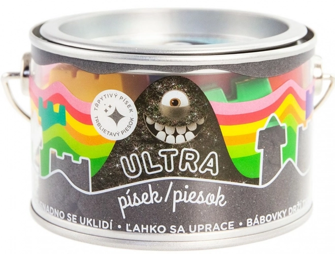 Ultra pijesak s gliterima 200g - crni